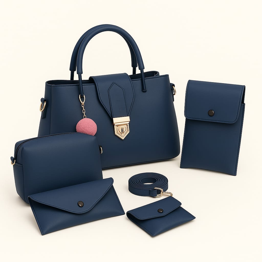 5-PCS PREMIUM SOFT LEATHER HANDBAGS 🎀