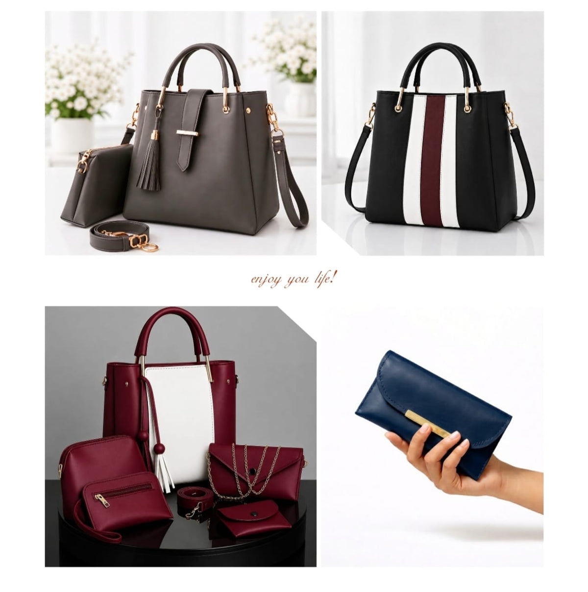 4 ITEM HANDBAGS DEAL BOX