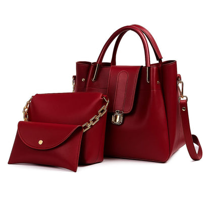 3-PCS PREMIUM SOFT LEATHER  HANDBAGS